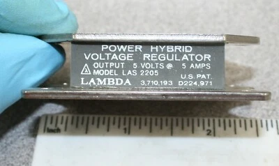 LAMBDA LAS 2205 POWER HYBRID VOLTAGE REGULATOR 5V, 5 Amps LAS-2224 - Image 1 of 4