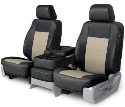 LEATHERETTE FRONT SEAT COVERS for the 2016-2024 Nissan Titan XD Bucket Seats - Image 1 of 2