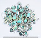 Turquoise Gemstone Ethnic Handmade Rings 5pcs Lot For Woman RLL-1783