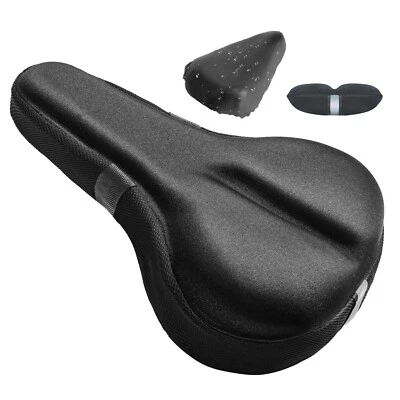 Noseless Bike Seat Cushion for Men Women Comfort - Gel Bicycle saddle Cover - Image 1 of 4