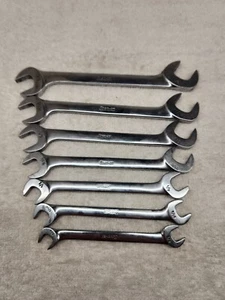 Snap-on VS24-12 7 Pc. SAE Four-Way Angle Head Open-End Wrench Set 3/8"–3/4" B8 - Picture 1 of 2