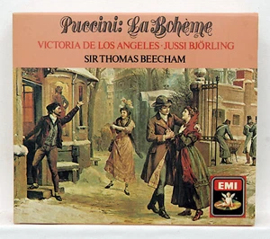 BJORLING, DE LOS ANGELES, THOMAS BEECHAM ⸺ PUCCINI La bohème ⸺ EMI 2xCDs NM - Picture 1 of 2