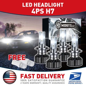 4X H7 LED Headlight Bulbs For 1999-2012 Hyundai Sonata High Low Beam Replace - Picture 1 of 14