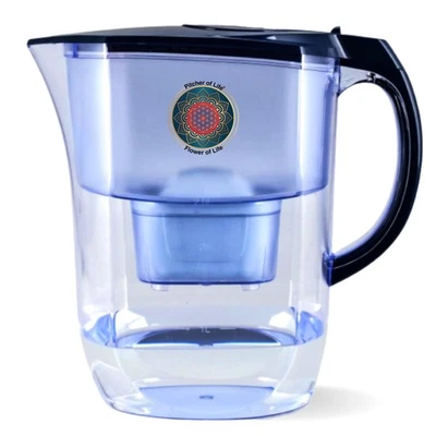 Pitcher of Life 3.8L Alkaline Water Pitcher with 2L Filtering Capacity, 6 Sta... - Image 1 of 4