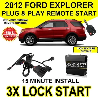 2012 Ford Explorer пульт дистанционного запуска штепсельная вилка и играть легко установить сделай сам 3 X замок FO1 - Изображение 1 из 2