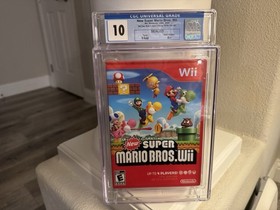 new super mario bros wii Foil CGC Graded 10 A++ Perfect Grade Pop 1 Wata VGA