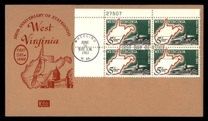 Mayfairstamps US FDC 1963 100th Anniversary of Statehood West Virginia First Day - Picture 1 of 2