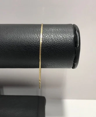 14K YELLOW GOLD "S" LINK BRACELET 7" LONG~1.35MM WIDE - Image 1 of 4