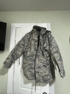 Gore-Tex Jacket Mens Sz Large Camo All Purpose Environmental Parka Military - Picture 1 of 4
