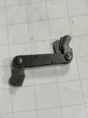 Vintage Union Tool co.  Screw Tread Pitch Gauge 4-42-42TPI made in USA - Image 1 of 3