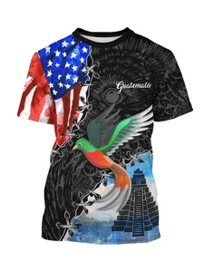 PLAYERA DE GUATEMALA UNISEX ESTAMPADO 3D ALTA CALIDAD COLORES VIVOS - Bild 1 von 4