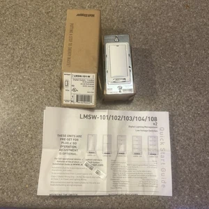 Interruptor Legrand WattStopper LMSW-101-W DLM 1 botón digital infrarrojo blanco NUEVO - Imagen 1 de 9