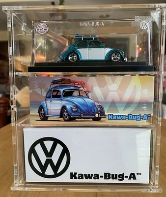 风火轮 RLC 蓝色和白色 Kawa-Bug-A 大众甲壳虫 Coval 显示屏 — 第 1/4 张图片