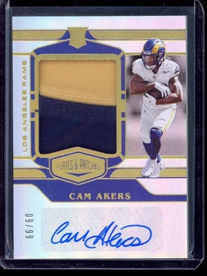 2020 Panini Plates & Patches #RPA-CA Cam Akers RC RPA Rookie Patch Auto /99 - Image 1 of 2