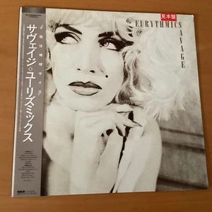 EURYTHMICS SAVAGE JAPAN LP OBI RPL-8390 PROMO - Picture 1 of 7