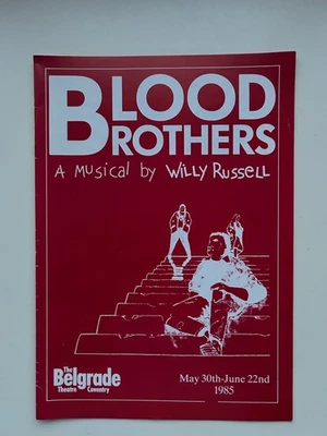BLOOD BROTHERS The Musical Large Theatre Programme BELGRADE COVENTRY 1985  - Image 1 of 3