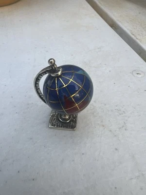 Globo globo miniatura plata italiana vintage Foto 1 de 4