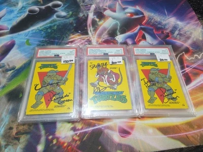 1989 Topps Signed Teenage Ninja Turtles Psa - Image 1 of 4