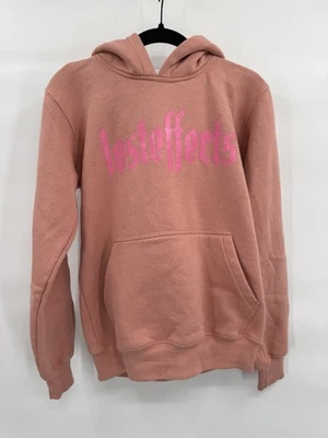 losteffects Pink Butterfly Hoodie  | Graphic Pullover Sweatshirt Rose Pink - Image 1 of 3