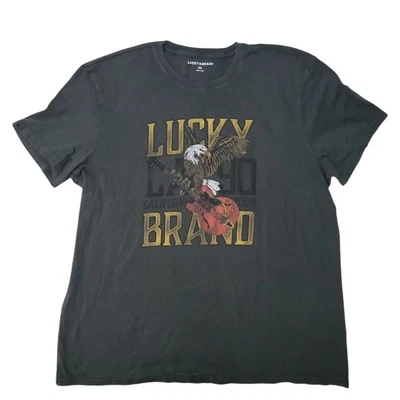 Lucky Brand Men's Graphic Print Crew Neck Soft T-Shirt - Image 1 of 3