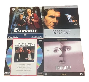 Lot Of 4 Laserdisc Movies, Eyewitness, Dead Again, &More (Untested) Good Quality - Picture 1 of 2
