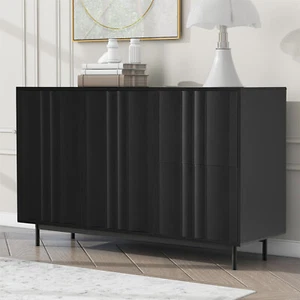 Sideboard Buffet Storage Cabinet with 2 Doors and 2 Drawers for Living Room - Picture 1 of 48