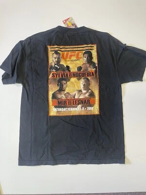 复古 UFC 81 PPV 衬衫 XL Breaking Point Brock Lesnar Vs Frank Mir 2008 罕见 — 第 1/4 张图片