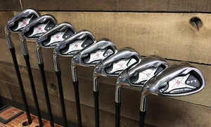 USED Left Handed Senior Mens PFT X9 Iron Set #4-SW Arthritic Grip 1182-SD74 - Picture 1 of 9