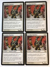 Loxodon Punisher X4 Mirrodin Ex Condition See Pics Front Back