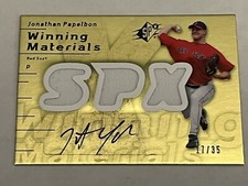 Jonathan Papelbon 2007 Upper Deck SPx Winning Materials Auto /35 Boston Red Sox