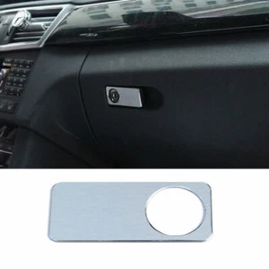 For Benz GLK 2009-2015 Silver Aluminum Passenger Storage Box Handle Cover 1PCS - Picture 1 of 11