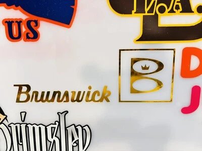 Brunswick Bowling Die Cut Vinyl Decal Many Sizes Colors Billiards Pool Game Room
