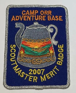 Scoutmaster Camp Orr Adventure 2007 parche base Boy Scout MC6 - Imagen 1 de 1