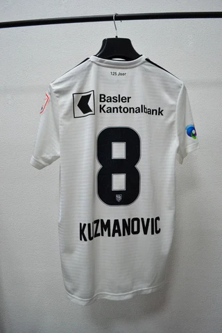 Fc Basel 2018/2019Away Kuzmanovic №8 Match Worn Jersey T-Shirt Cover