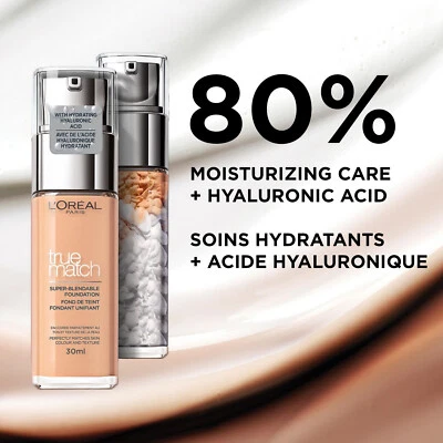 L'Oreal Paris True Match Liquid Foundation Available in 40 shade SPF 17 NEW - Image 1 of 4