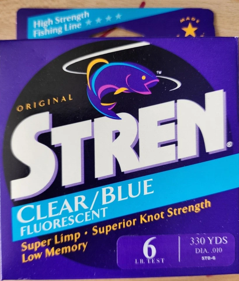 Stren Original 17lb 330yd Clear/Blue/Fluorescent Made In U.S.A - Image 1 of 1
