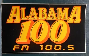 Adesivo stazione radio Alabama 100 FM 100.5 - Foto 1 di 1