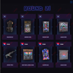 RUST SKINS✦TWITCH DROP✦Round 20+21✦CHARITABLES✦13 ITEMS