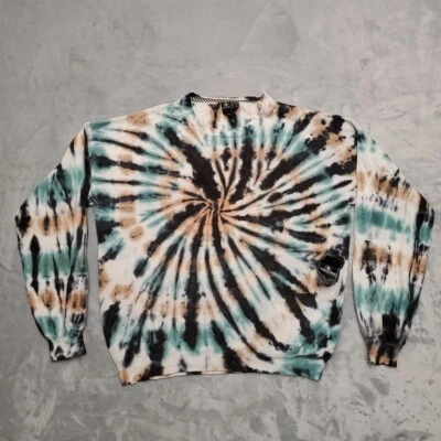 Volcom Sweater Womens Small 4/6 Multicolor Tie Dye Viscose Nylon Y2k 90s Skate - Image 1 of 4