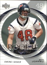 2003 UD Honor Roll Football Rookie Card Singles - You Choose