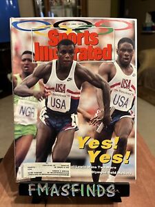 E2 1992 CARL LEWIS OLYMPIC USA GOLD Sports Illustrated Aug 17