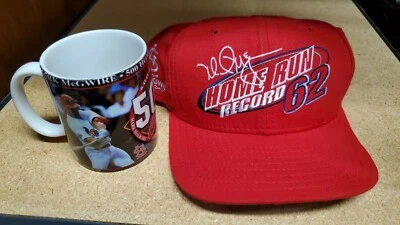 Лот сувениров бейсболки и кружки Mark McGwire Home Run - Изображение 1 из 4