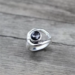 Anillo Hecho a Mano Uno STYLE De Único Años 50 GRIS Talla 9 (R60) - Imagen 1 de 7