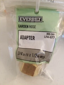 Everbilt 3/4 in. MH x 1/2 in. MIP Lead-Free Brass Garden Hose Adap Fitting(B2) - Picture 1 of 1