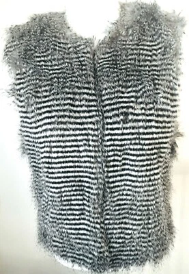 Kate Moss TopShop BoHo URBAN CHIC Cálido Imitación Piel Capas Chaleco Chaqueta EE. UU. 16 UE 44 Foto 1 de 4