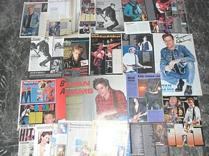 BRYAN ADAMS 377 TEILE/PARTS 1 KILO CLIPPINGS LOT 0422 - Bild 1 von 12