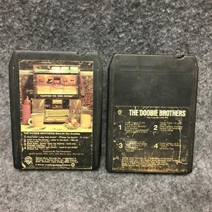 2 Vintage 8 Track Tapes The Doobie Brothers The Captain & Me Best Of The Doobies - Picture 1 of 6