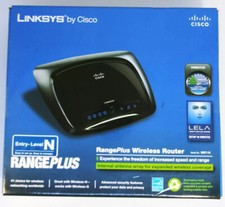 Linksys Wireless Router 4 ports Range Plus for PC and Mac Cisco WRT110 Working