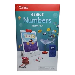 Osmo Little Genius Numbers Starter Kit for iPad Ages 6-10 Model 901-00050 White - Picture 1 of 18