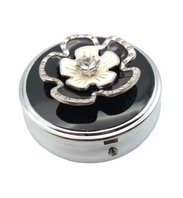 Acrylic Stone Flower Pill Box Container Ideal Gift Item - Image 1 of 4